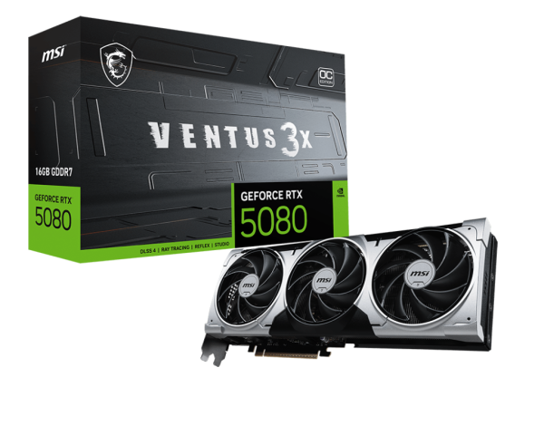 Видеокарта MSI GeForce RTX 5080 16G VENTUS 3X OC PLUS
