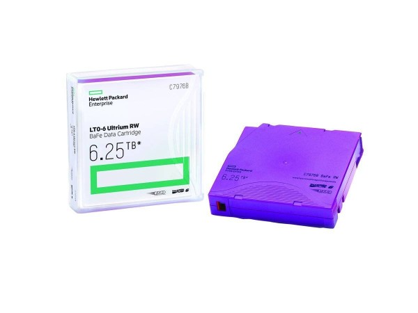 Картридж данных Hewlett-Packard Ultrium LTO6 data cartridge, 6,25TB BaFe RW