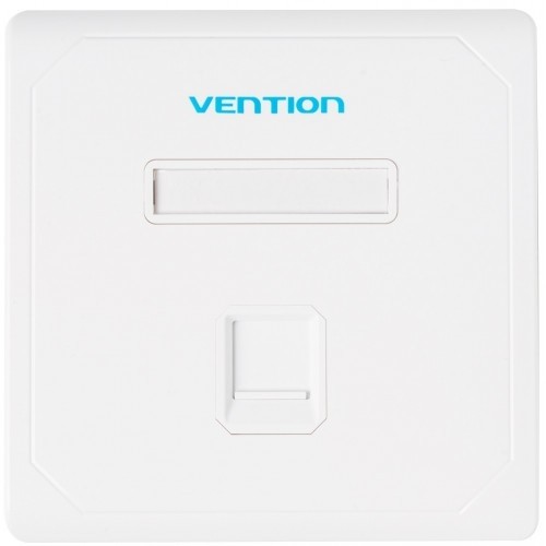 Лицевая панель Vention настенная (тип 86) под модуль Keystone 1 порт Белая Vention IFDW0