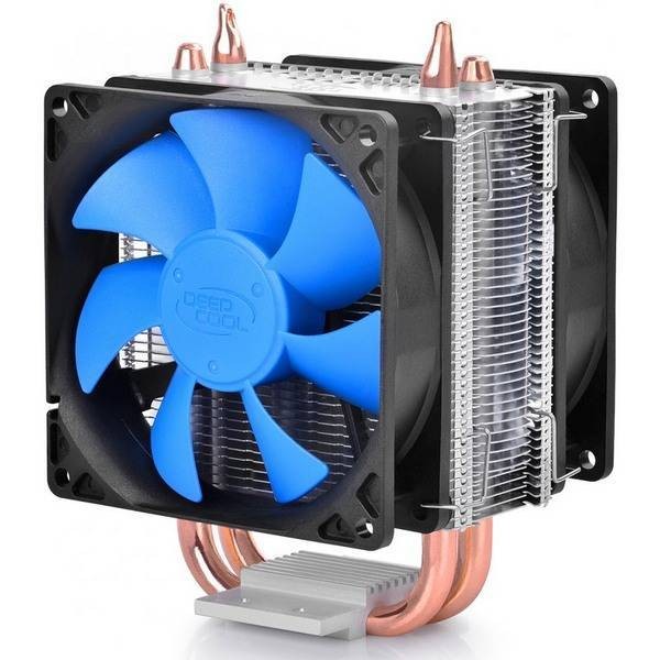 Кулер CPU DEEPCOOL ICE BLADE 200M (универсальный, 130W, 18-30dB, 900-2200 rpm, 2x92мм, 4pin, медь+ алюминий) RTL 