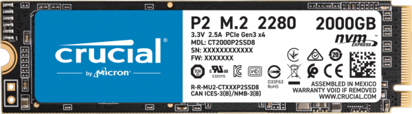 Твердотельный накопитель Crucial P2 CT2000P2SSD8