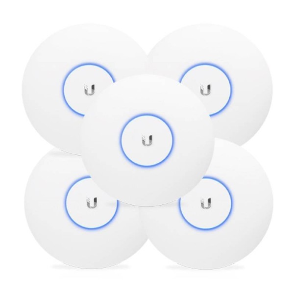 Ubiquiti UAP-AC-LITE-5 Комплект точек доступа UniFi AC Lite AP 5 Pack, 2,4/5 ГГц, до 1,2 Гбит/с, PoE, MIMO 2х2, 20 dBm