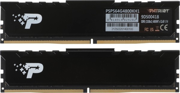 Память DDR5 2x32GB 4800MHz Patriot PSP564G4800KH1