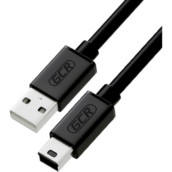 GCR Кабель PROF 3.0m USB 2.0, AM/mini 5P, черный, 28/24 AWG, экран, армированный, морозостойкий, GCR-UM2M5P-BD2S-3.0m Кабель Greenconnect 3 м (GCR-UM2M5P-BD2S-3.0m)