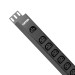 Панель распределения ONTEK PDU Basic OBPA11 горизонтальная 1U 16A/1ф, без выключателя, Вход - розетка C14, выход - C13 x 9 шт, с кабелем schuko-С13 2м