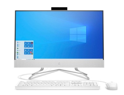 Моноблок HP 24-df0127ur 23.8" FHD, AMD R5-3500U, 8Gb, 256Gb SSD, no ODD, Win10, белый