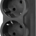Сетевой фильтр Defender ES largo 3,0 м, черный, 5 розеток (пакет) Defender ES largo (3 м, 5 розеток)