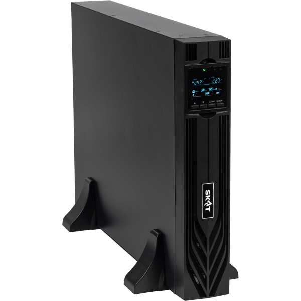 8772 SKAT-UPS 3000-RACK-ON-6X9 P3 ИБП 3000ВА/3000 Вт, 2U, On-Line, синус, встр. АКБ 72В (6x9Ач), 2хSchuko+1xC19, USB, RS232, RS485, параллельный порт, слот для карт (SNMP, реле), EPO, ШхГхВ 440х605х88, масса 30.4 кг Бастион SKAT-UPS 3000-RACK-ON-6X9 P3