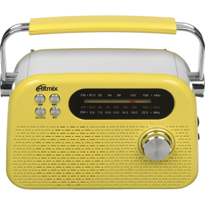 Радиоприёмник портативный RITMIX RPR-045 Лимонный
