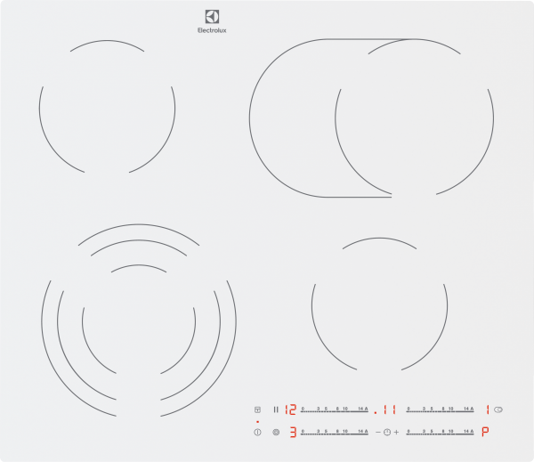 Встраиваемая электрическая панель Electrolux 300 Radiant Hob CKE6450WC