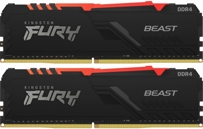 Память оперативная Kingston FURY Beast RGB KF432C16BBAK2/64