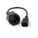 Кабель-переходник UPS->розетка VCOM (IE-320 C14 to Socket Type-F) 3Gx0,75mm VDE <CE002>