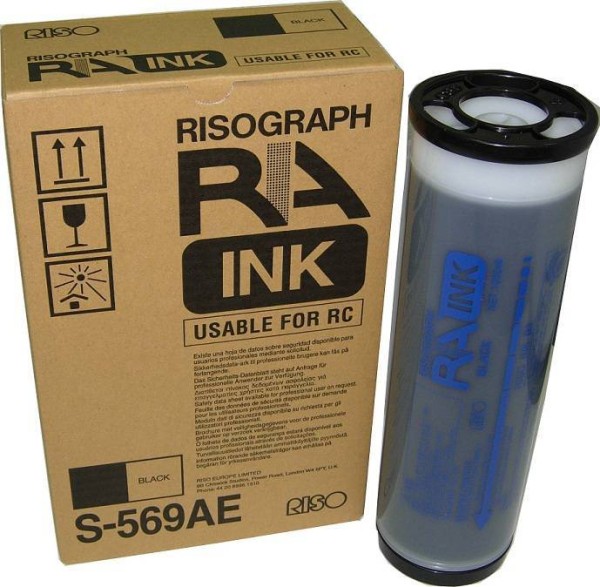 Краска RISO RA/RC Black (1000мл) (o) ( ПРОДАВАТЬ КРАТНО ДВУМ ШТУКАМ!!!)