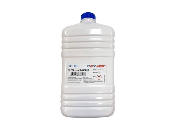 Тонер для KYOCERA ECOSYS M6035cidn Yellow, PK206, 500г/бут, (унив.), (Japan) (TK-5140Y/TK-5150Y/TK-5160Y) CET