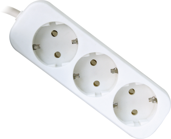 Удлинитель с заземлением Defender E318 1.8 м, 3 розетки (пакет) Defender E318 (1.8 м, 3 розетки)