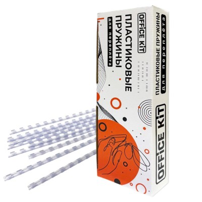 Пластиковые пружины для переплета 6 мм прозрачные