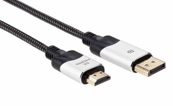 Кабель-переходник DisplayPort M-> HDMI M 4K@60Hz 1.8m VCOM (CG608M-1.8M)