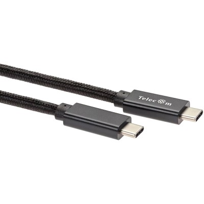 Кабель USB 3.1 Type Cm -- Cm  IC 5А 20Gbs длина 2M, Telecom <TC420B-2M> черный VCOM TC420B-2M