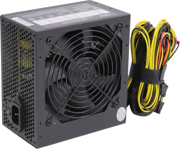 Блок питания HIPER HPA-600 <600W, (20+4+4+4) pin, (6+2) pin, 5xSATA, 2xMolex, 12 см, 80 Plus, кабель питания, Active PFC