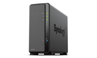 Synology DS124 Сетевое хранилище 1x2.5"/3.5" SATA, Realtek RTD1619B/4x1.7GHz, 1GB DDR4, 1x1 Гбит/с, 2xUSB
