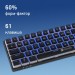 Клавиатура Oklick K763W механическая черный USB беспроводная BT/Radio Multimedia for gamer LED (1920548) Oklick 1920548