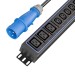 Панель распределения ONTEK PDU Metered Input ОМРВ2 вертикальная c функцией удаленного мониторинга, 32A/1ф, с мини-выключателем 16А 2шт, выход - C13 x 21 шт. / C19 x 6 шт., IEC60309 3p