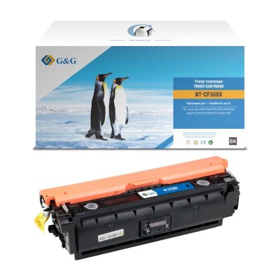 Картридж G&G, аналог HP CF360X/508X черный 12.5k с чипом