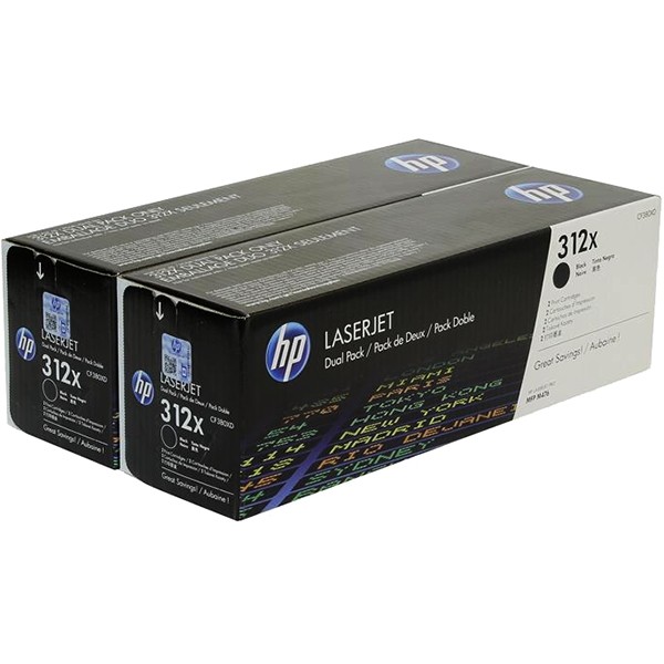 Тонер-картридж HP 312X Black Dual Pak LaserJet Toner Cartridge (CF380XD)