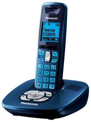 Р/телефон Panasonic KX-TG6421RUC (синий металлик, автоответчик)