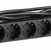 PDU 9 розеток DIN49440 (нем. cтанд.) 1U, шнур 2м вилка IEC 320 C14, алюминиевый профиль, черный ITK PH22-9D2