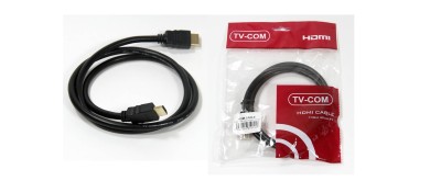 Кабель HDMI19M to HDMI19M, цифровой, V1.4+3D, 1 m, TV-COM