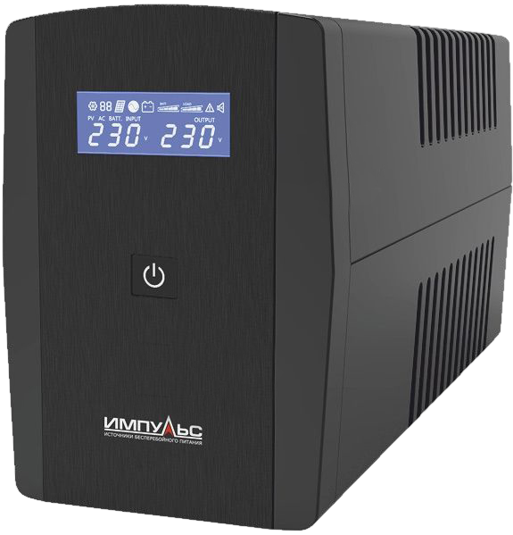 ИБП ЮНИОР СМАРТ 1200, 1200/720 ВА/Вт, LED, USB, RJ11/RJ45, SCHUKOx3 Импульс JS12217