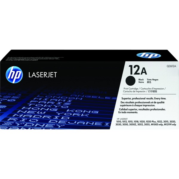 Тонер-картридж HP 12A Black LaserJet Print Cartridge (Q2612A)