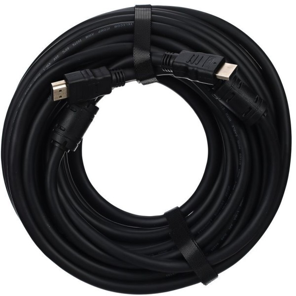 Кабель HDMI-19M --- HDMI-19M ver 2.0+3D/Ethernet,2 фильтра 15m Telecom <TCG200F-15M> Telecom HDMI (m) - HDMI (m) 15м