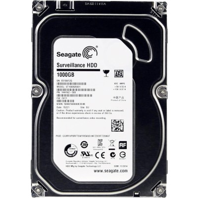 Жесткий диск для круглосуточной записи в системах видеонаблюдения Seagate SkyHawk 1тб RPM 5900 Seagate SkyHawk 1TB (ST1000VX001)