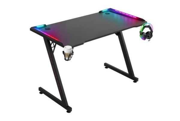 Defender Игровой стол Jupiter RGB,подвес кружки+гарн., черн.
