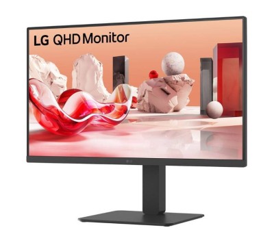 МОНИТОР 27" LG 27BA65QB-B Black с поворотом экрана (IPS, 2560x1440, 100Hz, 5 ms, 178°/178°, 350 cd/m, 1000:1, +HDMI 2.0)