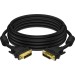 GCR Кабель PROF 7.0m DVI-D, черный, GOLD, ферритовые кольца, OD 8.5mm, 28 AWG, DVI/DVI, 25M/25M, двойной экран, GCR-DM2DMC2-7.0m Greenconnect GCR-DM2DMC2-7.0m, 7 м