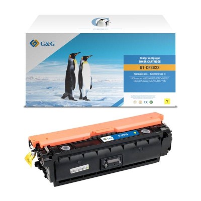 Картридж G&G, аналог HP CF362X/508X желтый 9.5k с чипом