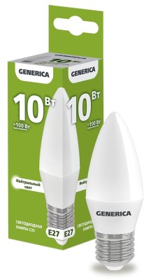 Лампа светодиодная IEK LL-C35-10-230-40-E27-G