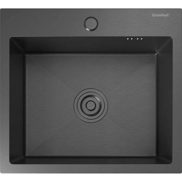 Кухонная мойка GRANFEST GranFest METAL 4844 PVD graphite