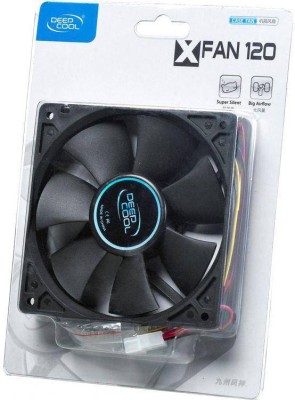 Вентилятор DEEPCOOL WIND BLADE 120 BLUE (120мм, 26dB, 1300 rpm, 3/4pin, синяя подсветка) RTL