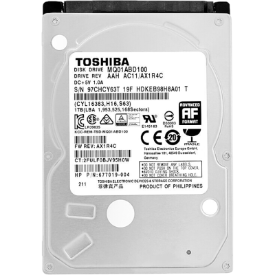 Жесткий диск Toshiba 1Tb (MQ01ABD100)