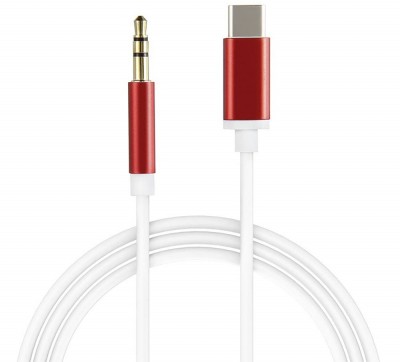 Кабель аудио TypeC - AUX jack 3,5mm, ультрагибкий, белый, красный, GCR-52327 Greenconnect USB 3.2 Type-C (m) - mini jack 3.5 mm (m)