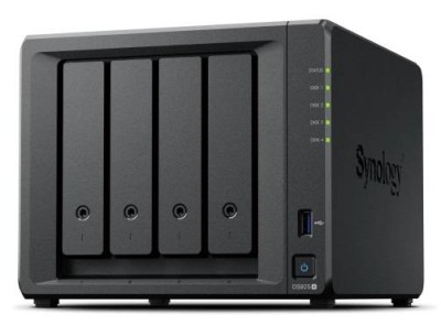 Synology DS925+ Сетевое хранилище 4x2.5"/3.5" SATA, 2хM.2 2280 NVMe SSD, Ryzen R1500B/4x2.2GHz, 4GB DDR4, 2x2,5 Гбит/с