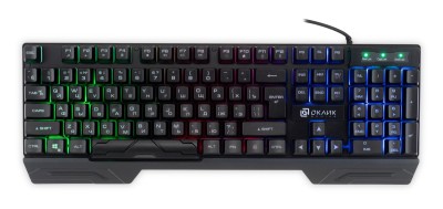 Клавиатура Oklick 709G черный USB for gamer LED (1788144) Oklick 1788144