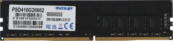 Память DDR4 16GB 2666MHz Patriot PSD416G26662