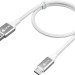 GCR QC Кабель 1.0m MicroUSB, быстрая зарядка, белый нейлон, AL корпус серебро, белый ПВХ, 28/24 AWG, GCR-52468 Кабель Greenconnect 1 м (GCR-52468)