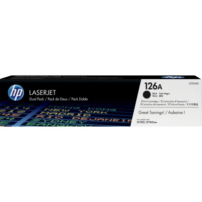 Тонер-картридж набор из 2 шт HP LaserJet 126A Black Dual Pack (CE310AD)