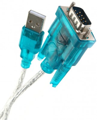 Кабель-переходник USB Am -> RS-232 DB9M, винты ( добавляет в систему  COM порт) Aopen/Qust <ACU804> AOpen USB 2.0 Type-AM - COM(RS232) 9M